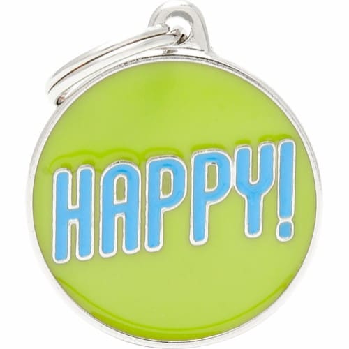 MyFamily ID-bricka charms, happy