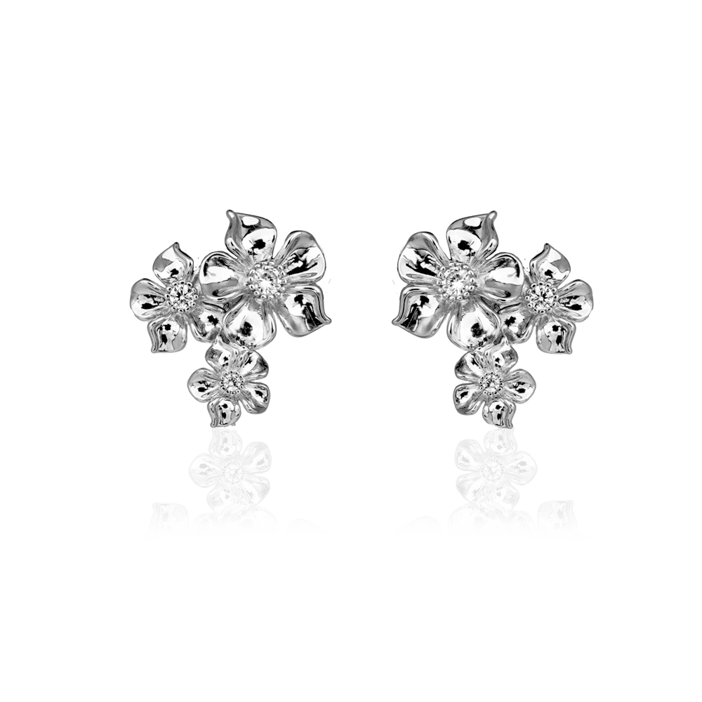 IOAKU-earring-studs-la-fleur-iconic-silver